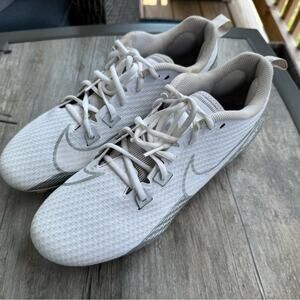 Nike Vapor Edge Speed 360 2 Men’s Football Cleats Metallic Silver/White Size 10